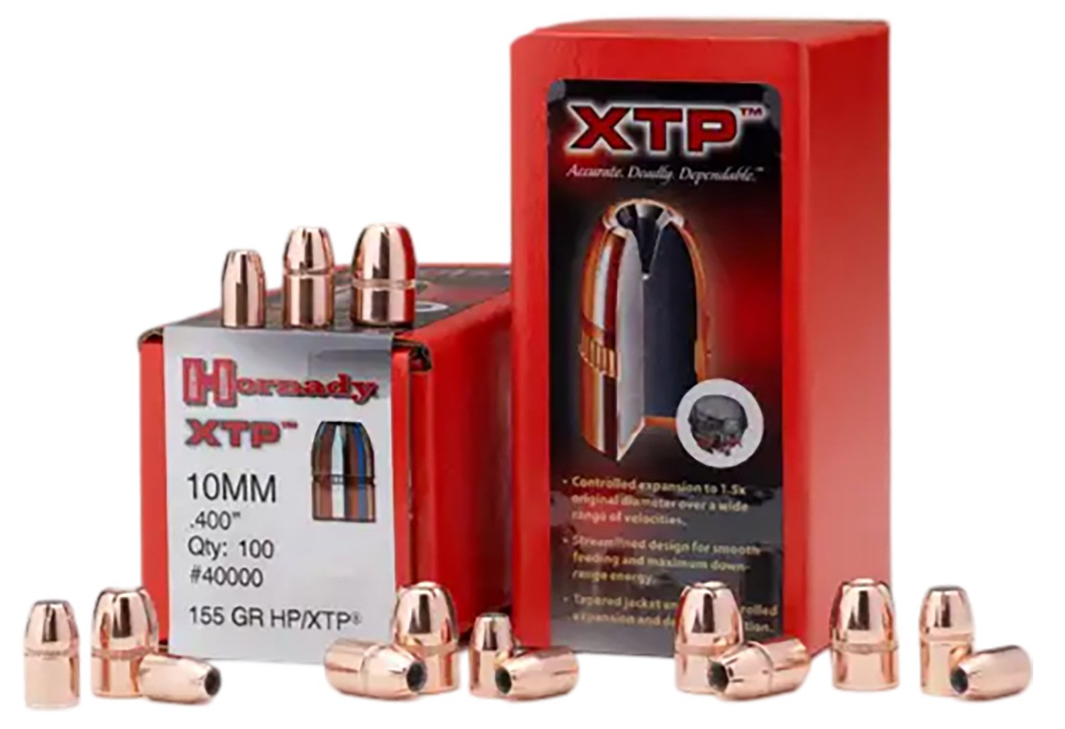 Hornady 45100 XTP Hunting 45 Cal .451 185 gr Hollow Point (HP) - Hornady - 45 Caliber