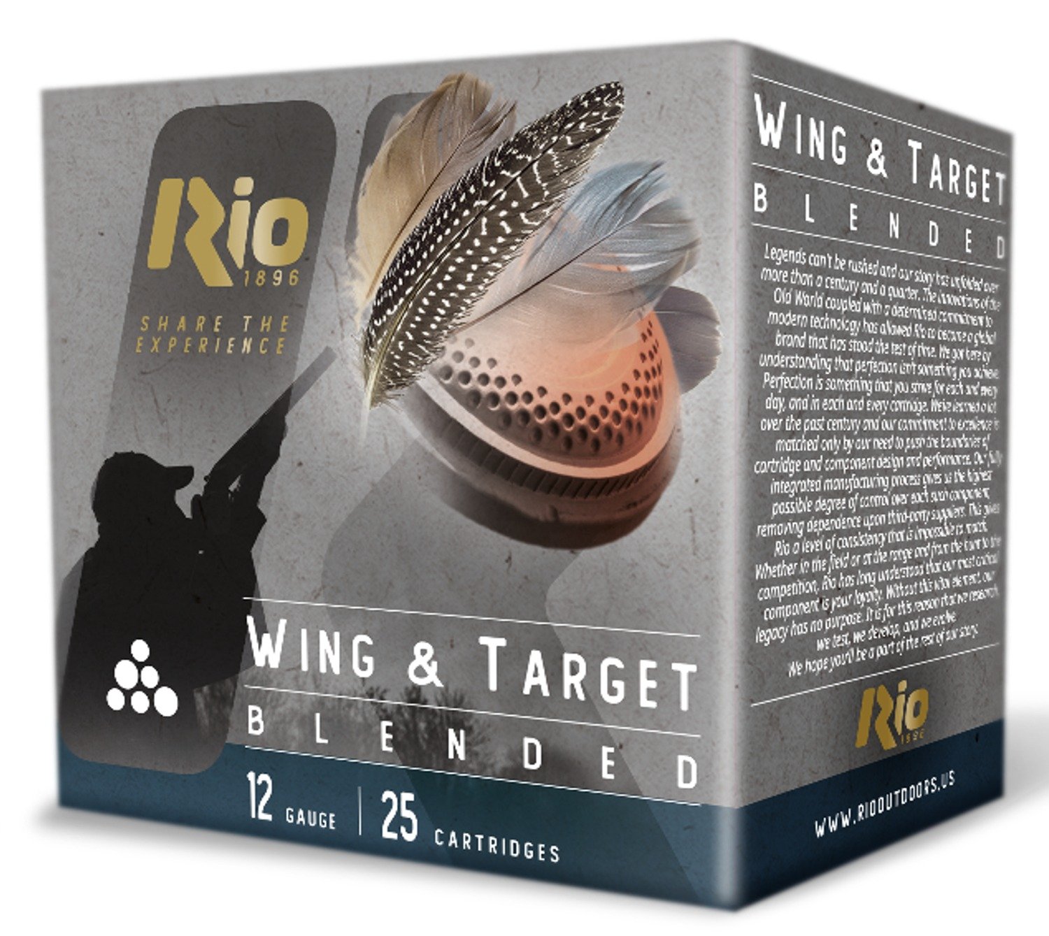 Buy RIO WT3210075 WING&TARGT 12G 2 3/4 1 1/8 100/2 online