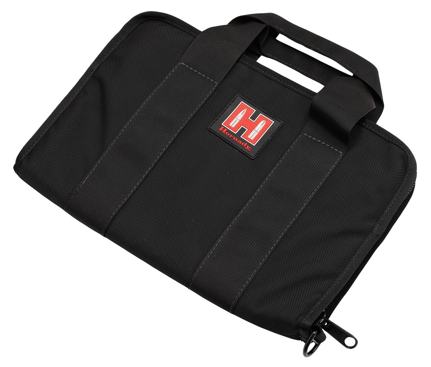 Hornady 99117 Soft Pistol Case Black/Red Cordura YKK Zipper 1 Handgun - Hornady