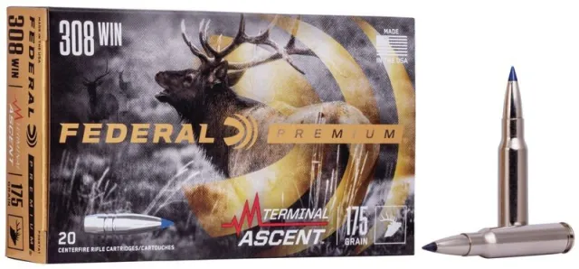 Federal P308TA1 .308 Win 175gr Terminal Ascent 20rd Centerfire Ammo