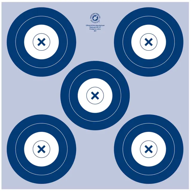 Maple Leaf NFAA Indoor Target 5 Spot Target 25 pk. - Maple Leaf Press