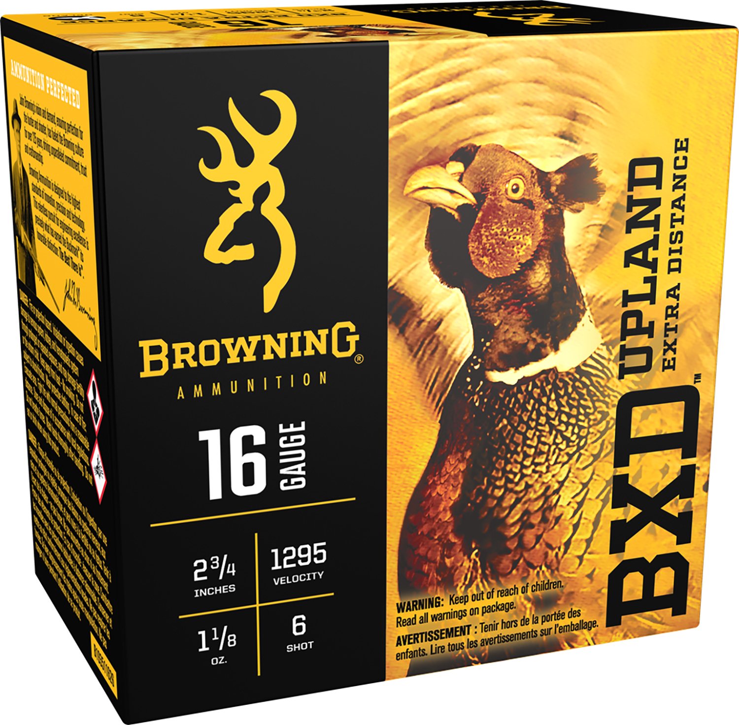 Browning BXD Upland 16 Gauge 2.75 in Nickel Plated Lead 1.125 oz Ammo - Browning - 16 Gauge