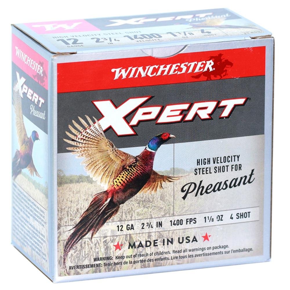 Winchester WEXP12H4 12 Gauge 2.75 in Lead Free 1 1/8 oz #4 Shot 25 Rounds - Winchester - 12 Gauge