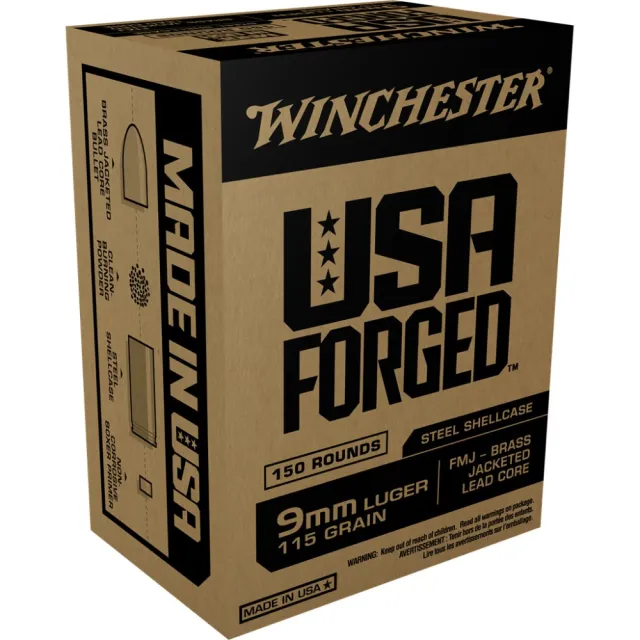 Winchester Win9S 9mm Luger 115 Grain Full Metal Jacket 150 Rounds