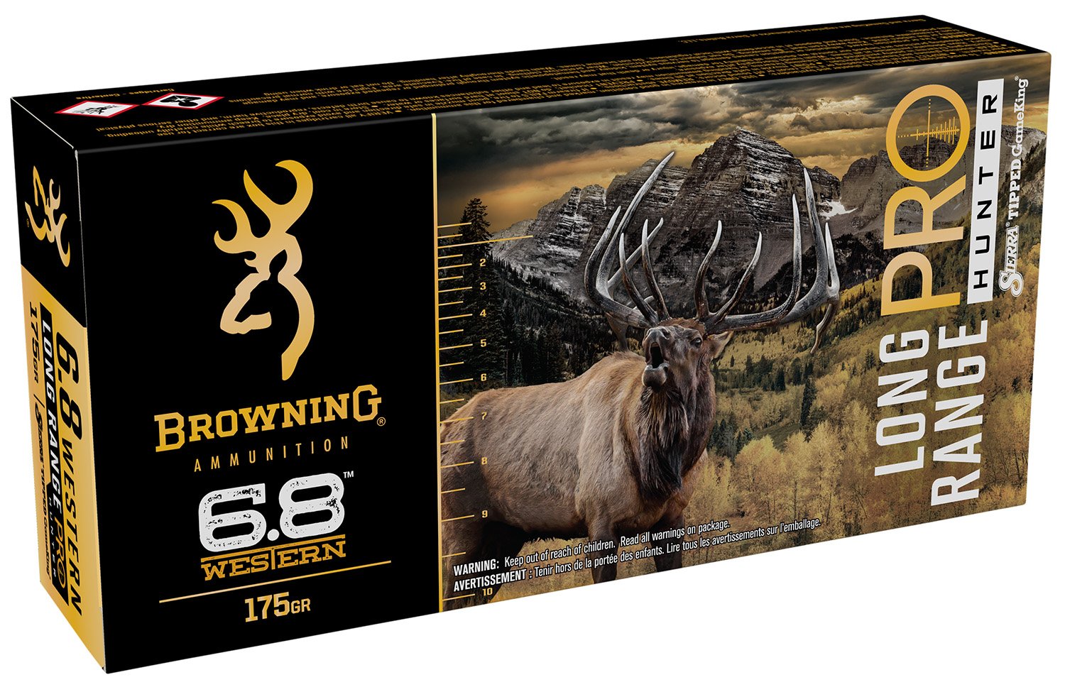 Browning Long Range Pro Hunter 6.8 Western 175 gr Sierra Tipped GameKing - Browning - 6.8 Western