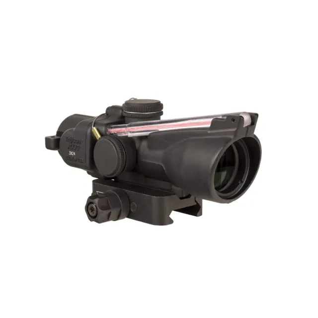 Trijicon TA50C400354 ACOG 3x24 Scope .223 24mm Red Horseshoe Dot Matte Blac - Trijicon - .223 for sale at Gun Club HQ