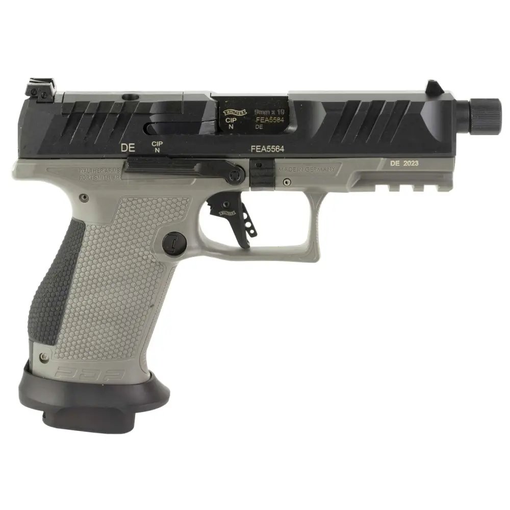 Buy Walther 2876574 9mm 4.6In 15rd Tungsten Gray Black Slide online