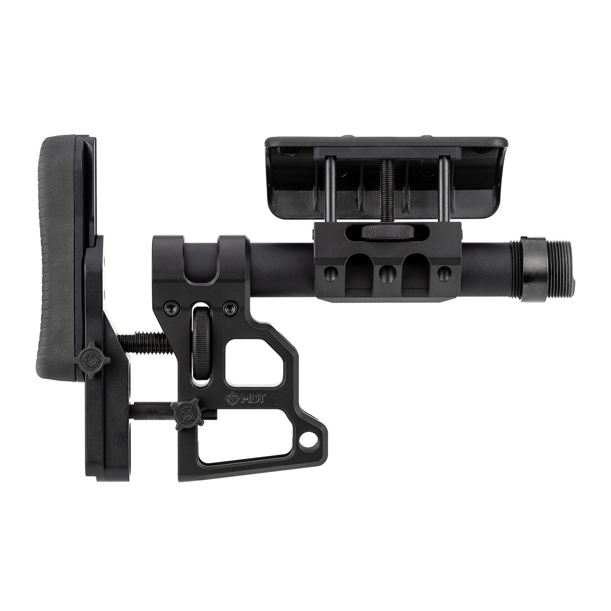 Buy MDT Skeleton Carbine Stock SCS Black Aluminum Adj Cheekrest Buttpad online