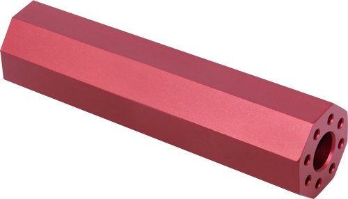 Buy Guntec 45FAKEAROCTORED AR15 Fake Suppressor 4.5" 1/2x28 Red online