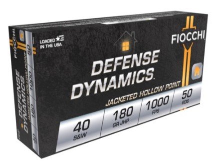 Buy Fiocchi 40SWE Defense Dynamics 40 S&W 180 gr JHP Ammo online
