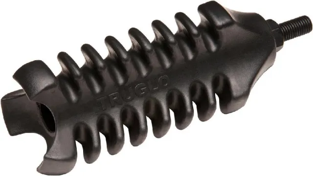 TruGlo TG-TG818B Deadenator XS Stabilizer Black 4.6" 4 oz - TruGlo