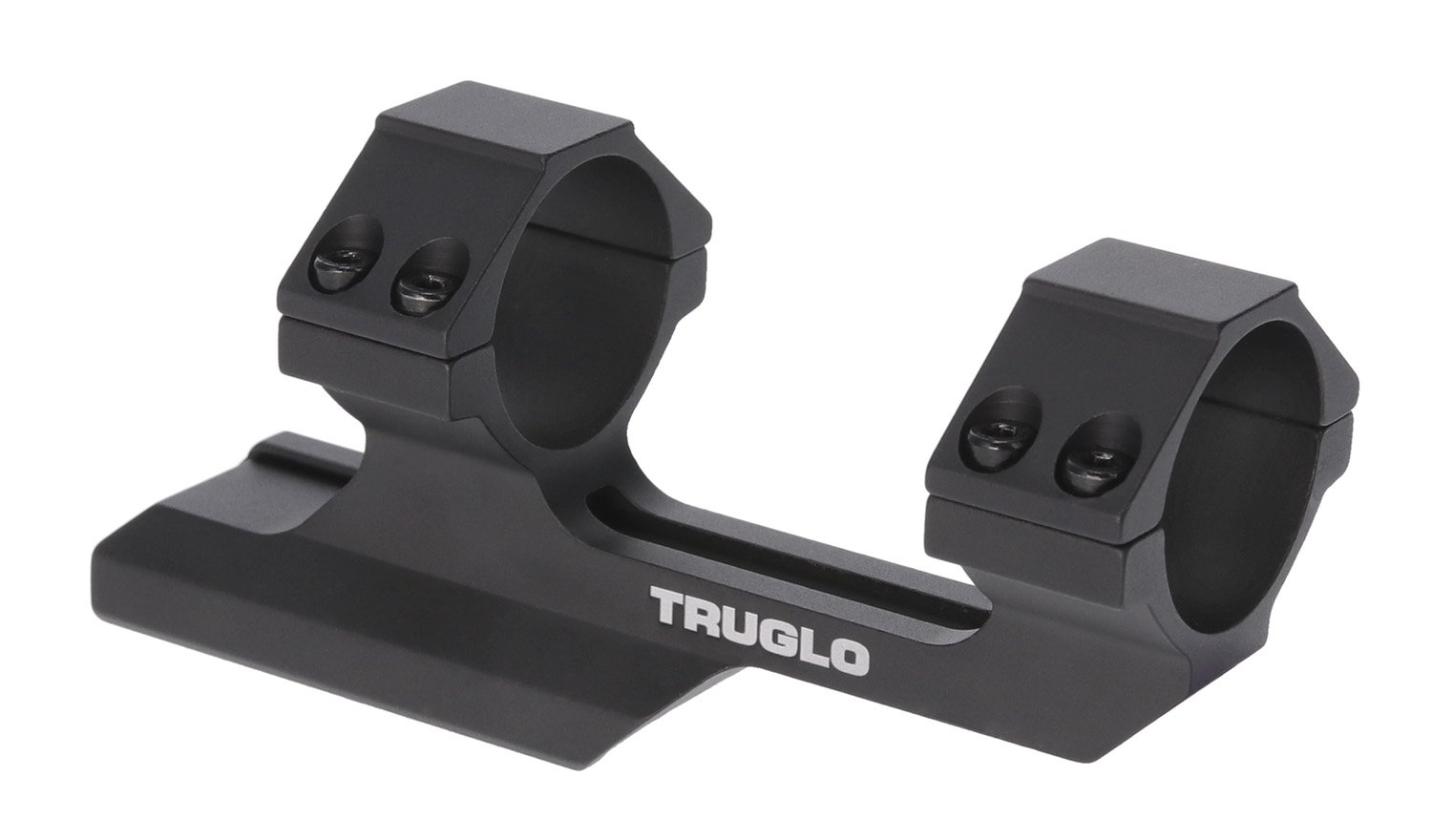 GSM Outdoors TG8964B 30mm 1.00In Picatinny/Weaver Mount Black - GSM Outdoors