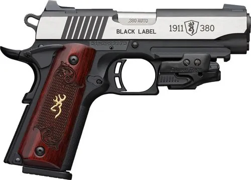 Browning 051952492 1911-380 Black Label Medallion 380 ACP 4.25" 8+1...
