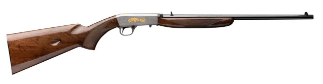 Browning SA-22 Grade VI 22 LR 10+1 19.30" Gloss American Walnut Satin Gray w/24K Gold Right Hand