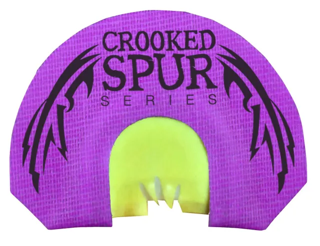 Foxpro CSMOUTHVFANG Crooked Spur V-Fang Diaphragm Call Triple Reed Turkey Sounds Attracts Turkeys Purple - FoxPro