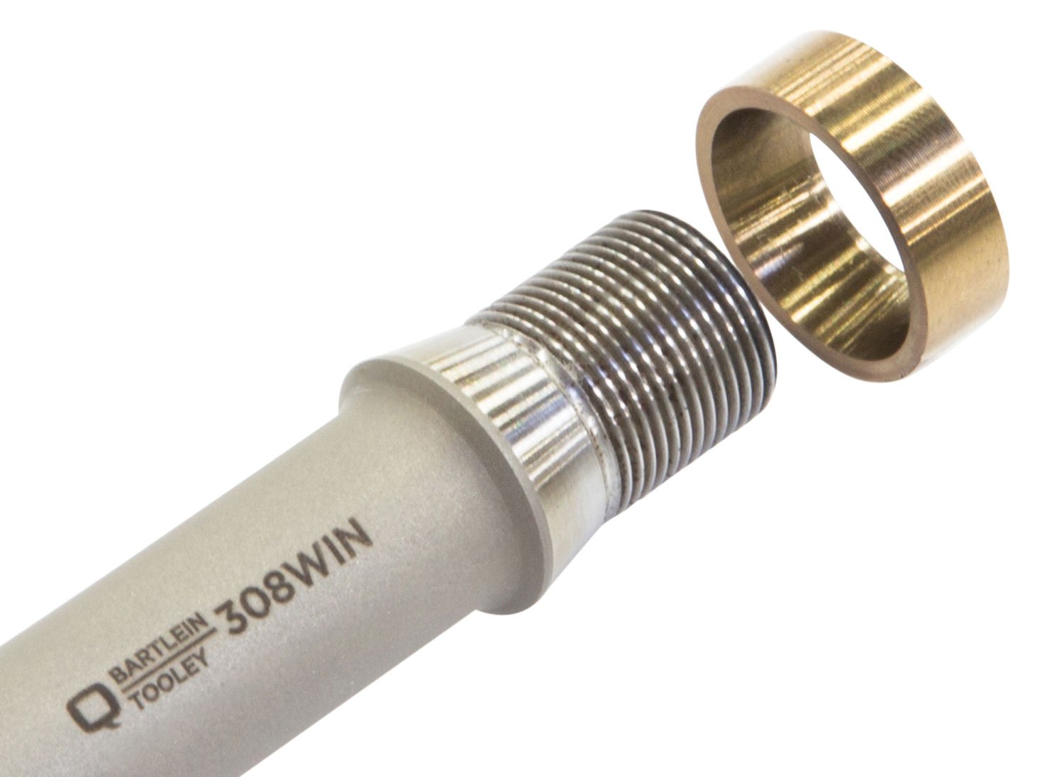 Q LLC TA1753 230ER Gold 1/2x28 Threaded Taper Muzzle Adapter - Q LLC