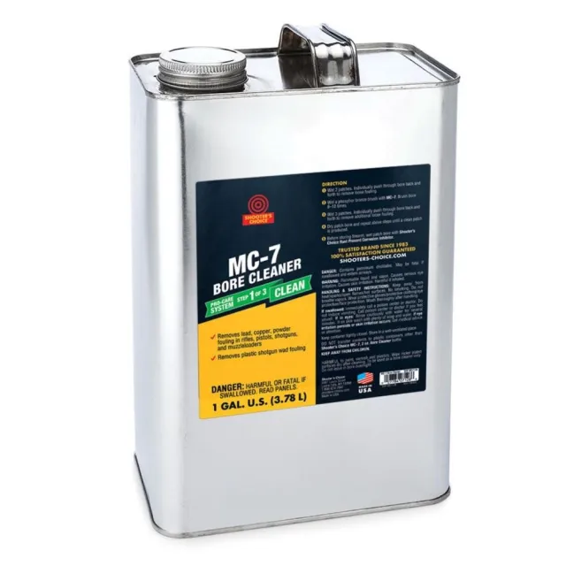 Shooter's Choice MC 7 Bore Cleaning Solvent 1 Gallon Non-Abrasive - Shooter's Choice