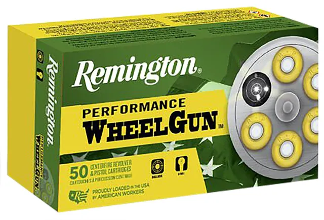 Remington 22338 .45 Colt 225 Grain Lead SWC 50 Rounds Brass Casing