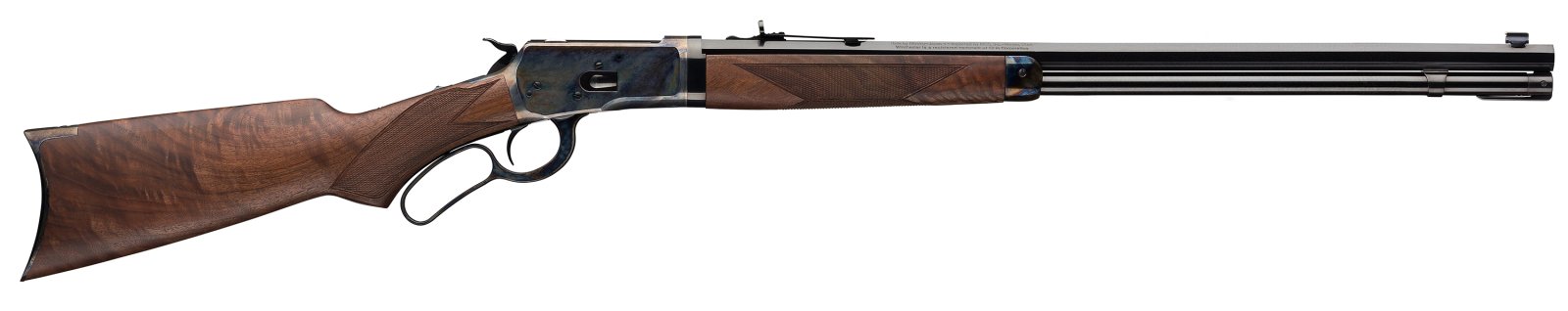 Winchester Guns Model 1892 Deluxe Takedown 44-40 Win 11+1 Cap 24" Octagon Polished Blued Barrel Color Case Hardened Rec Satin Walnut Fixed Pistol Grip Stock Right Hand (Full Size) - WINCHESTER - 44-40