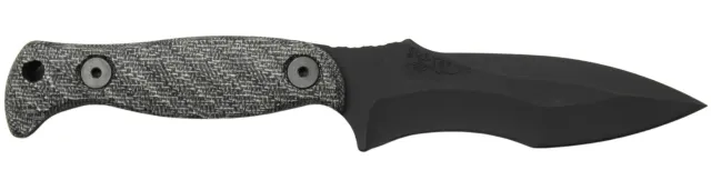 Half Face Blades Extremis S45VN Armor Black Micarta Grip - HALF_FACE_BLADES
