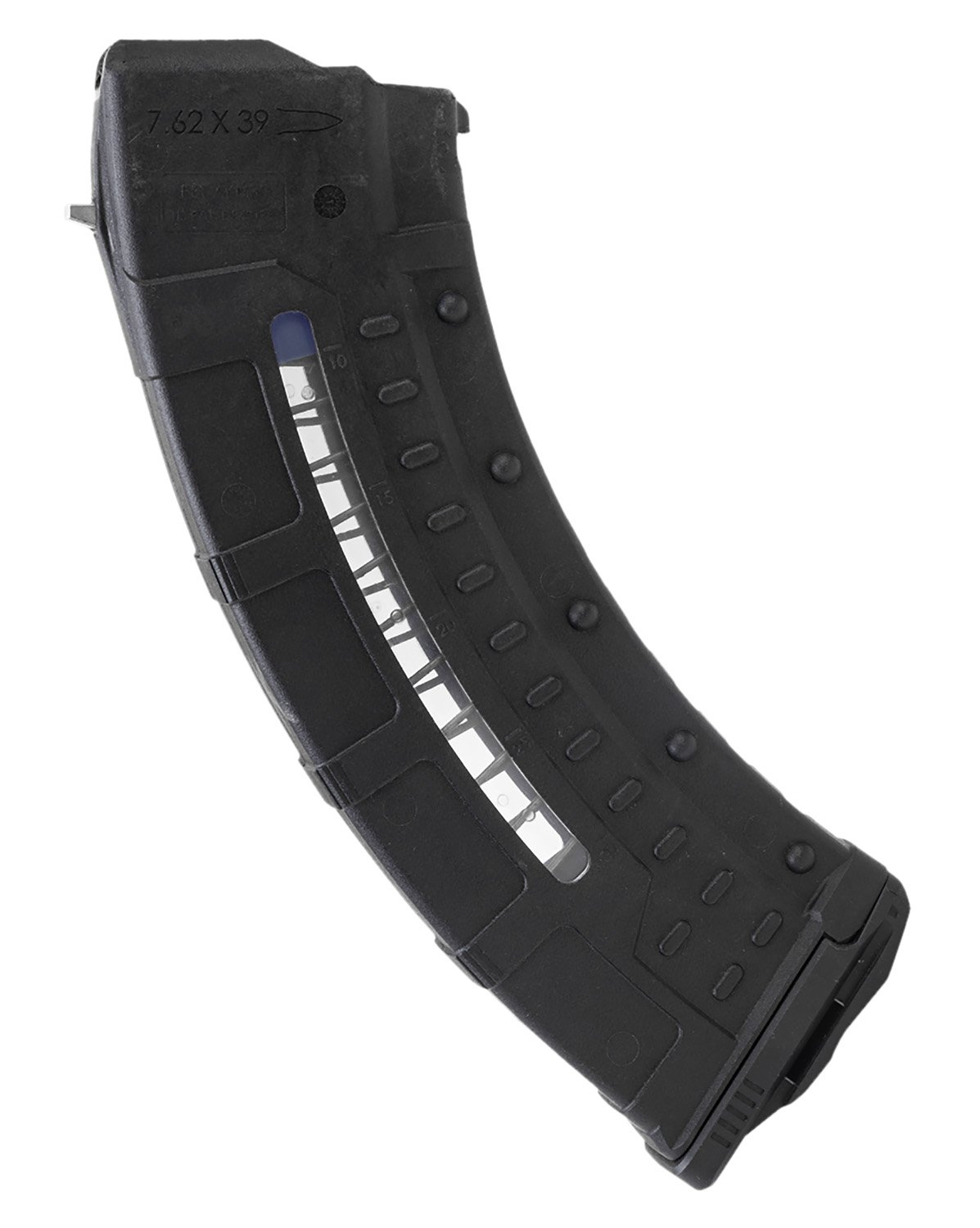 Buy Leapers RBTAKM30 30rd Windowed 7.62x39mm Black Polymer/Steel online