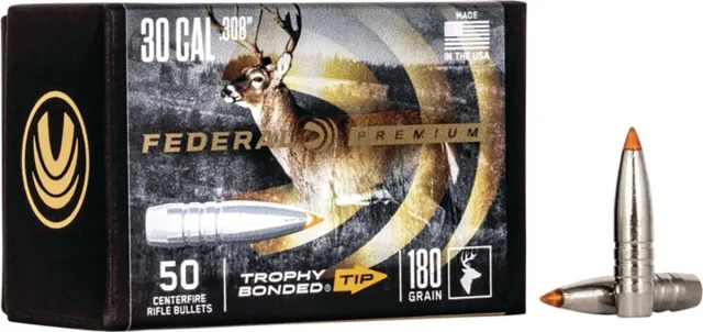 Federal PB308TT180 .308 180Gr Trophy Bonded Bullets