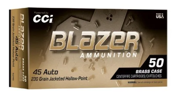 CCI 5245 Blazer 45ACP 230gr JHP 50/Box - CCI - 45 Auto