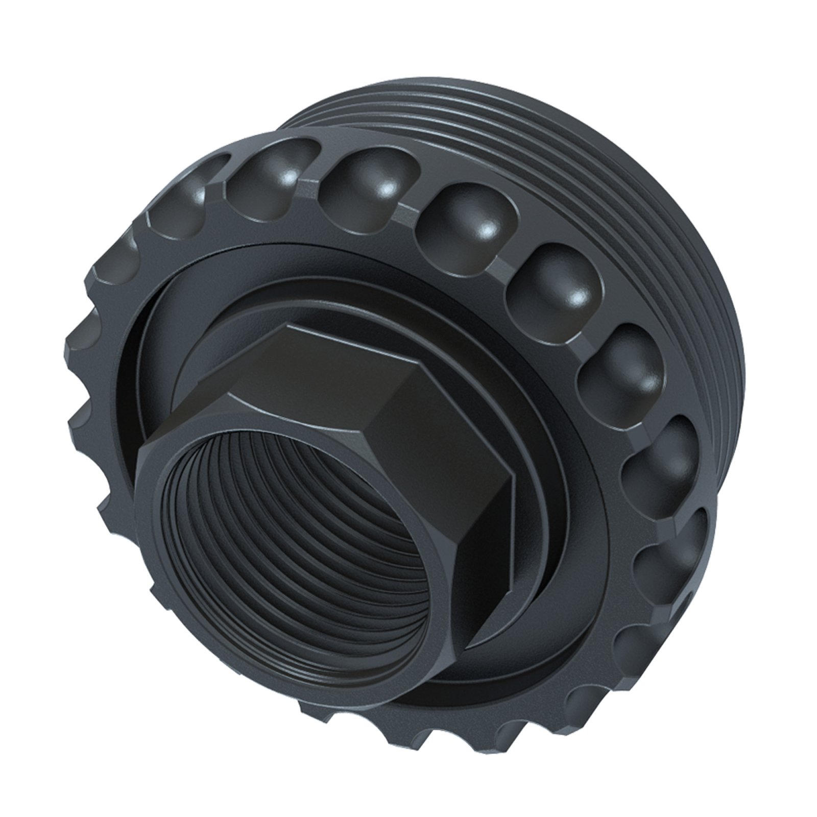 Lantac HUB-ADC-DT-762-TI 5/8-24 Direct Thread Titanium QPQ - Lantac - 7.62 NATO