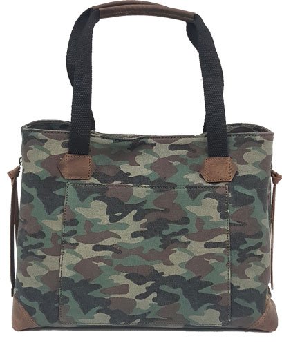Versacarry CPCCWB Conceal Carry Purse Canvas Woodland Camo Tote Style - VersaCarry