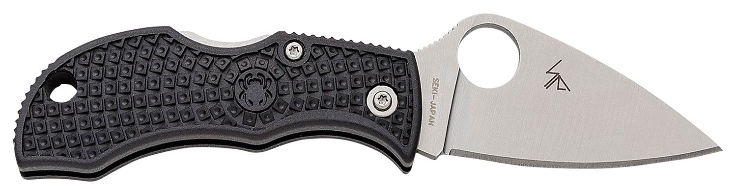 Spyderco MBKLFP Manbug Black Lightweight Leaf Knife - Spyderco