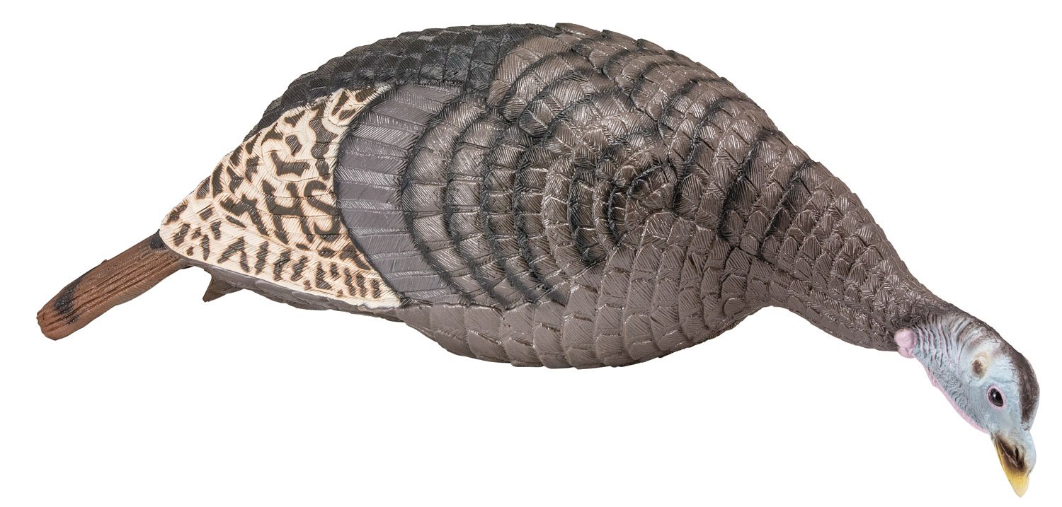 GSM Outdoors Strut-Lite Feeding Hen Decoy - Lightweight Turkey Decoy - GSM Outdoors