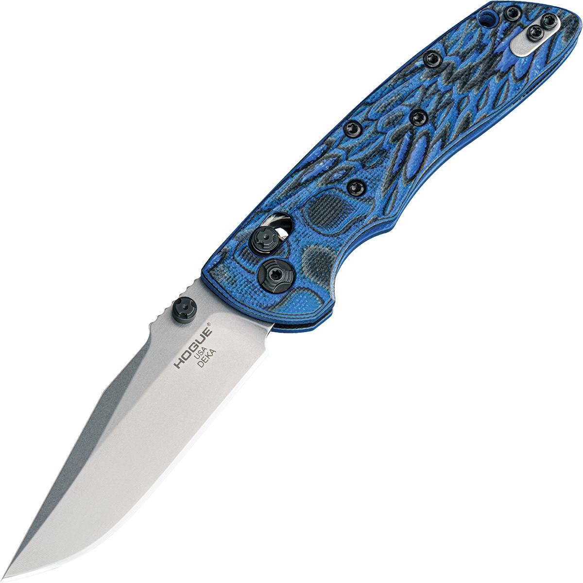 Buy Hogue 24273 Deka 3.25" Blue Lava G10 Clip Point Blade 20CV ABLE Lock online