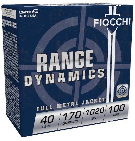 Fiocchi 40ARD100 Range Dynamics 40S&W 170gr FMJ Truncated Cone Ammo - Fiocchi - 40 S&W for sale at Gun Club HQ