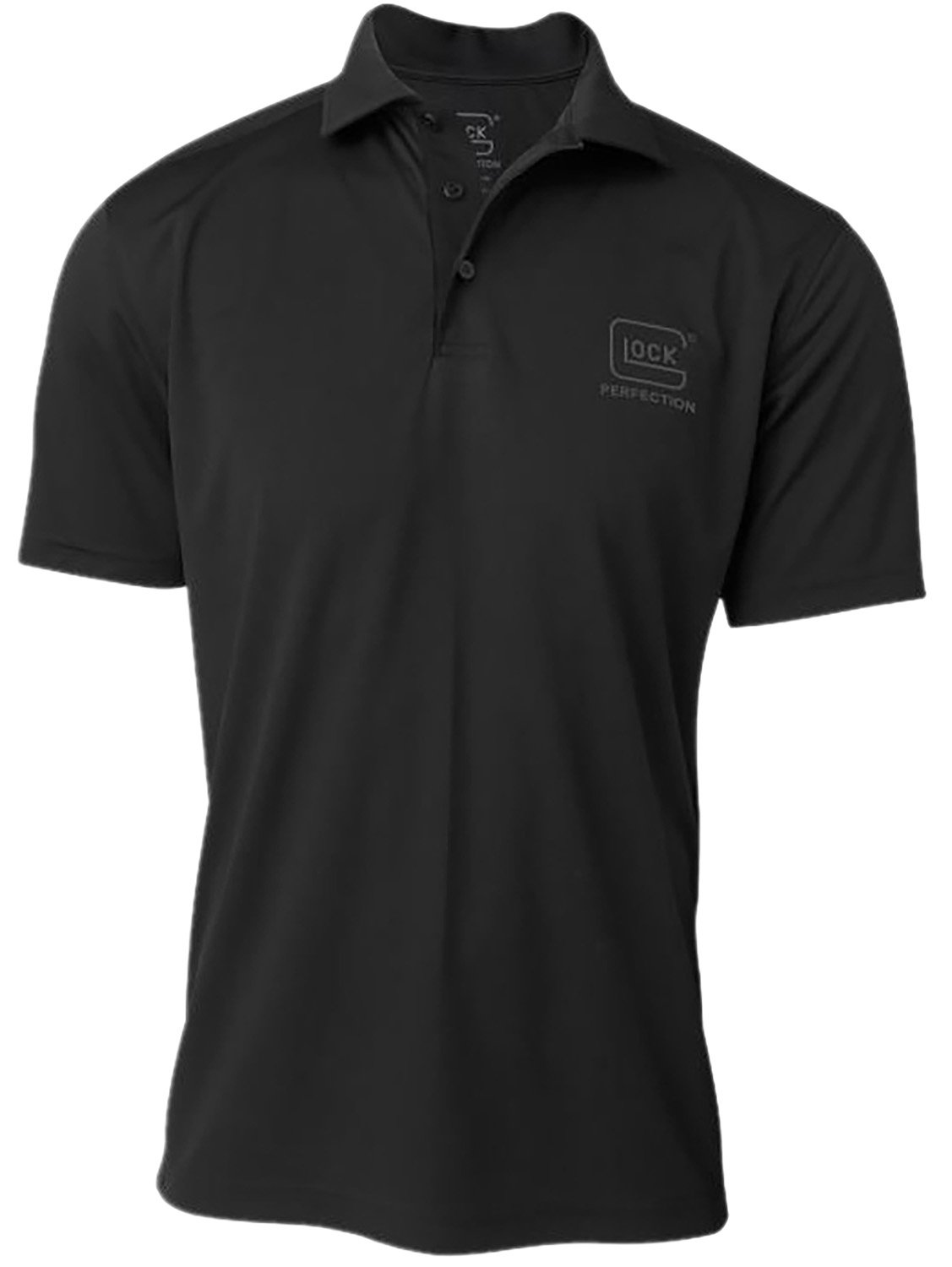 Glock AP96211 Perfection Polo Black Small Polyester Mesh Short Sleeve - Glock