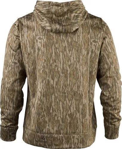 Browning Tech Hoodie LS Mossy Oak Bottomland Large Polyester Sweatshirt - Browning
