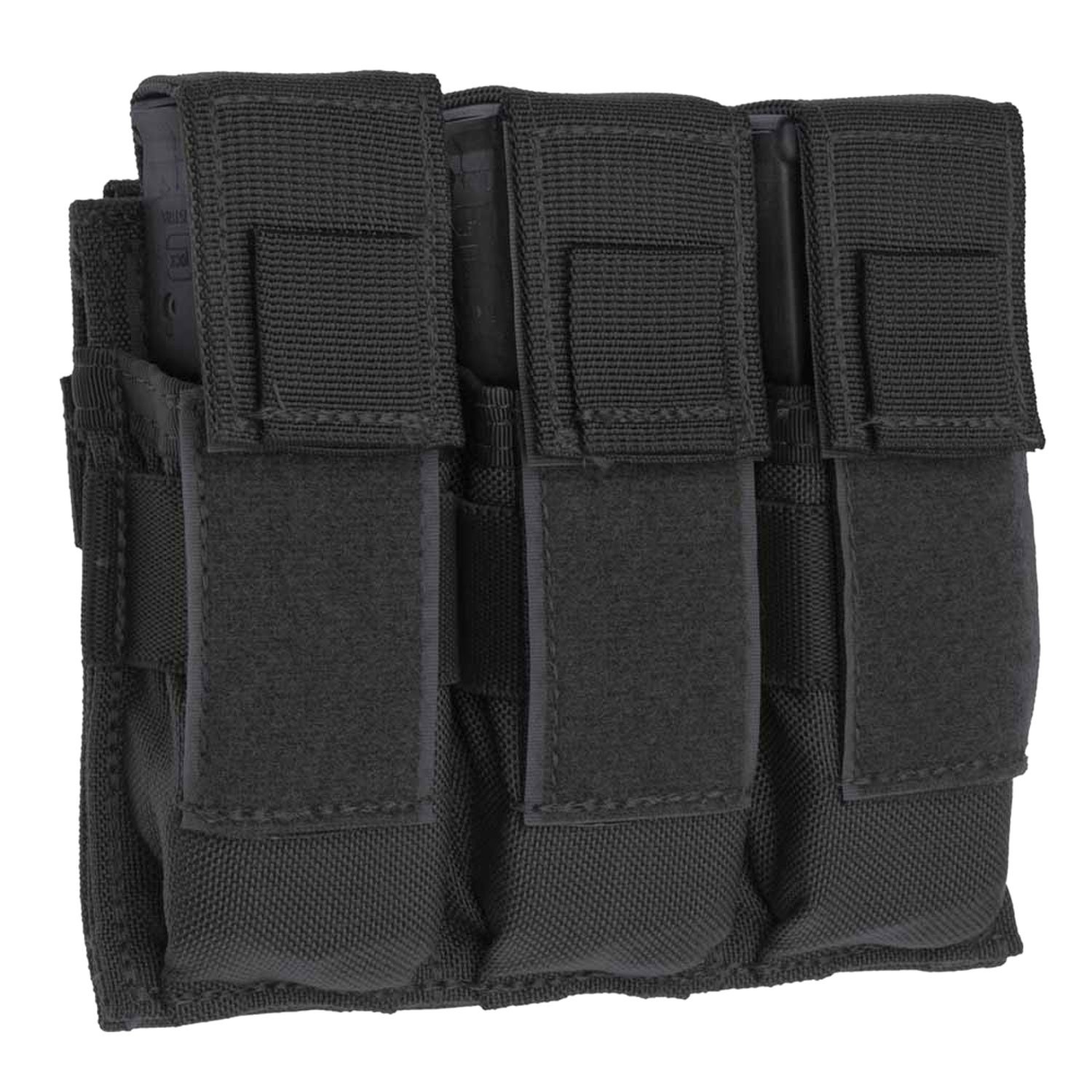 Tac Shield T3603BK Triple Universal Pistol MOLLE Pouch Black - Tac Shield
