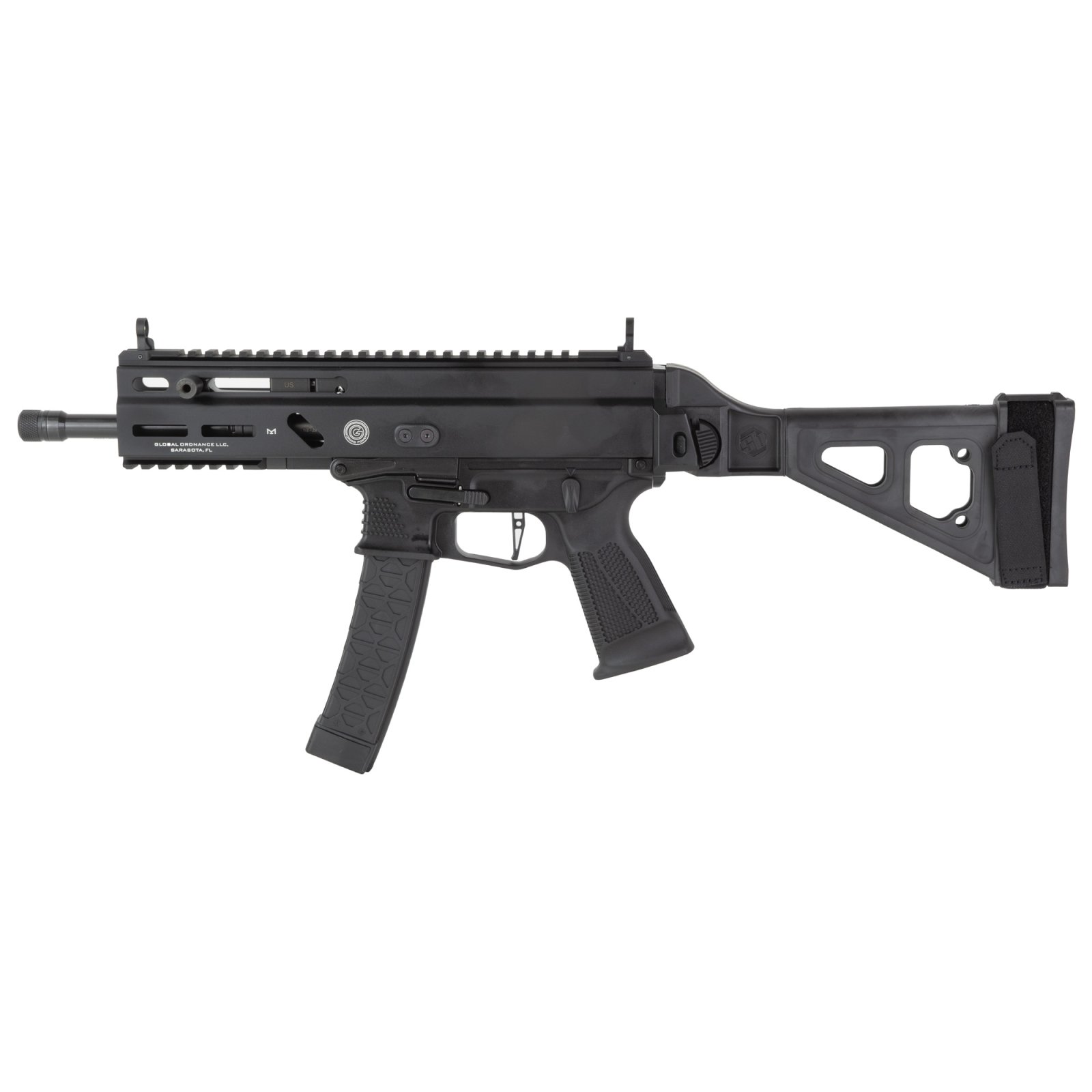 Buy Grand Power SP9A3-SB 9mm Pistol 8" Barrel Folding Brace 30Rd Black online