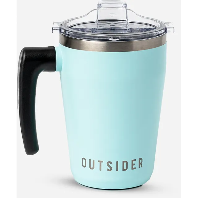 Outsider The AM Travel Mug Teal 17oz Vacuum Insulated Stainless - Outsider