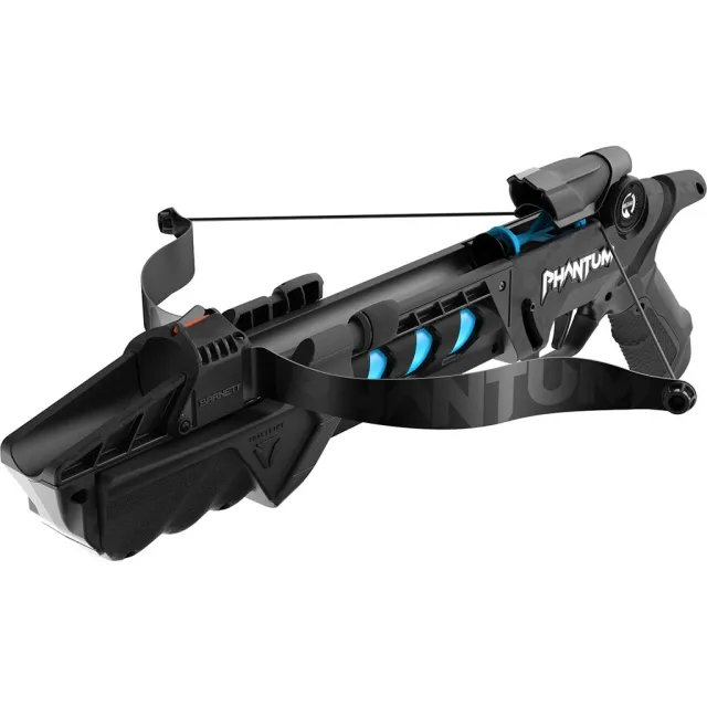 Buy Barnett Phantum Toy Pistol Crossbow Black/Blue 3+1 Shots Fiber Optic online