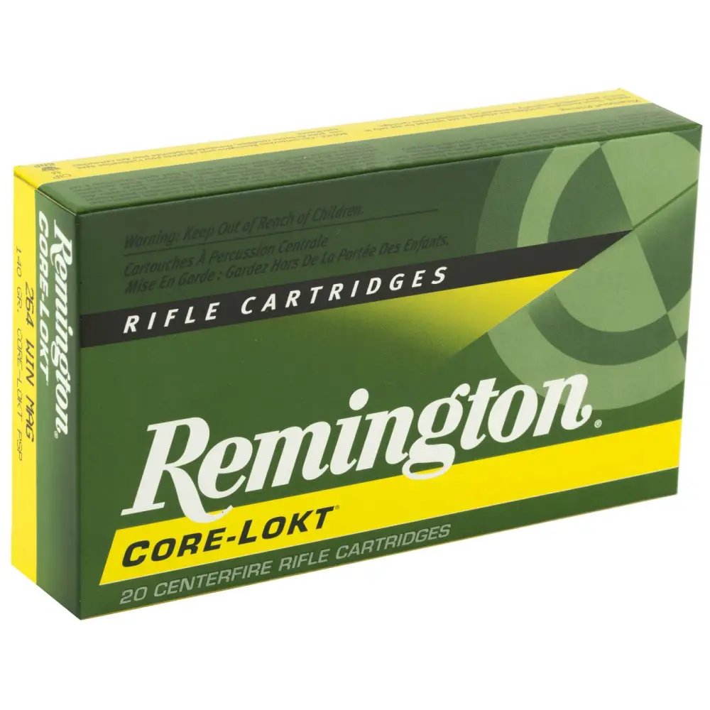 Remington Core-Lokt 264 Winchester Mag 140 Grain PSP 20 Rounds - Remington Arms Company, LLC - 264 WINCHESTER