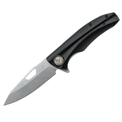 PDK-2S: Police Duty Knife, Grooved Grip, Stonewashed Blade