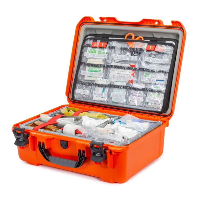 940 Nanuk Case 940 w/lid org. (EMS) - w/divider (EMS) - Orange - Nanuk