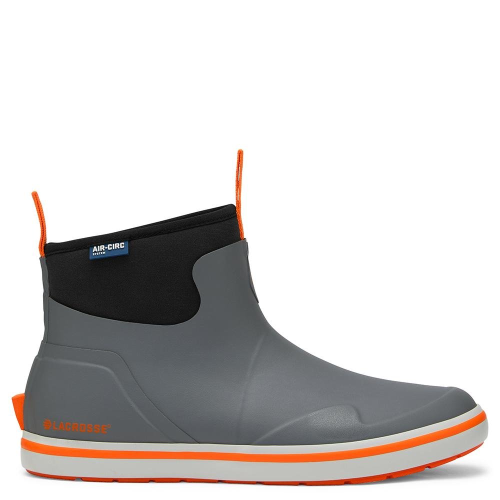 LaCrosse 621200-10M Men's Alpha Deck Boot Gray/Orange Size 10 Waterproof - LaCrosse Footwear, Inc.