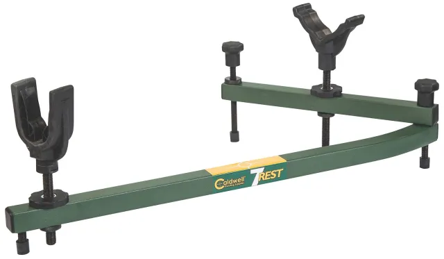 Buy Caldwell 1071001 7-Rest, Green Aluminum, Adjustable 16-24 Inches, Ambidextrous Design, Universal Firearms Support online