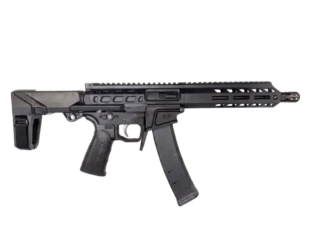 "Wraithworks WARSCORP9 Side-Charging AR Pistol - Black 9mm 8.5"" Barrel 7"" M-LOK Rail SB Tactical HBPDW Brace Accepts Scorpion Mags" WARSCORP9-BLK-HBPDW