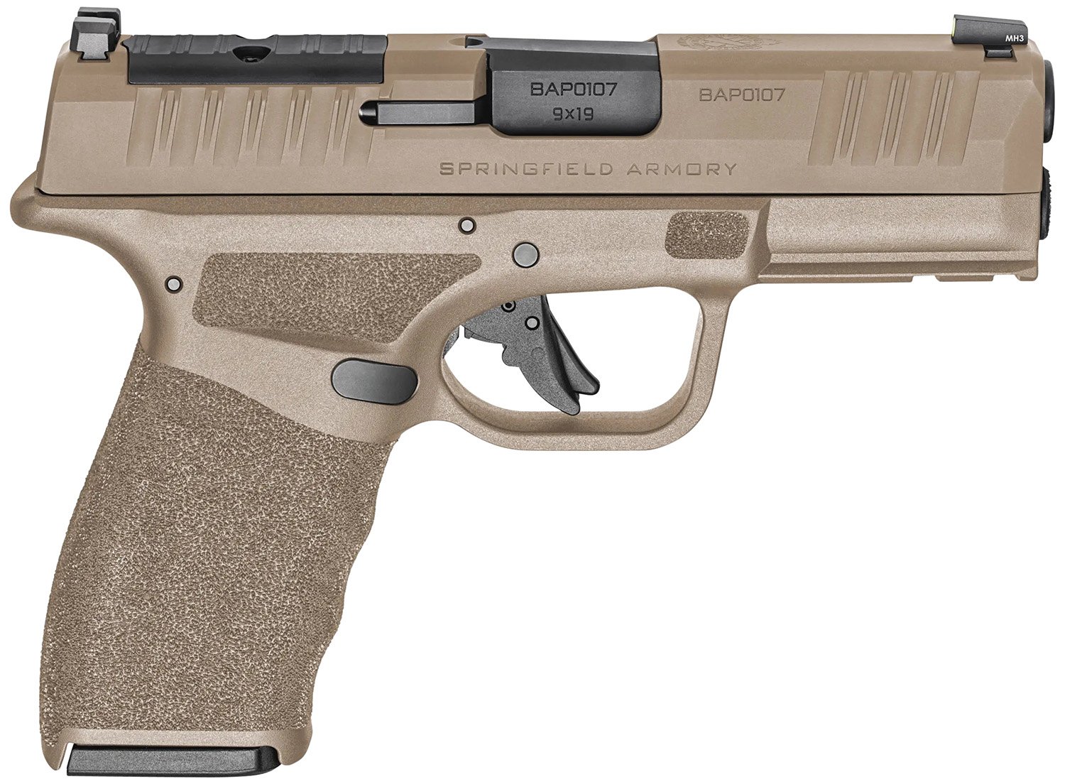 Buy Springfield HCP9379FOSP15 Hellcat Pro 9mm 3.7" FDE Optic Ready 15rd Mags online