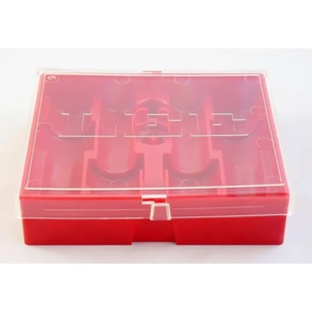 Buy Lee Precision Flat 4-Die Storage Box Multi-Caliber Red online