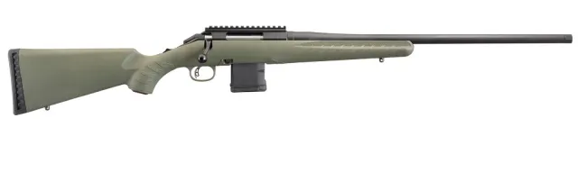 Ruger American Predator 223 Rem 10+1 22" Threaded Barrel Matte Black Alloy Steel Moss Green Synthetic AR-Style - Ruger - .223 REM for sale at Iron and Lace