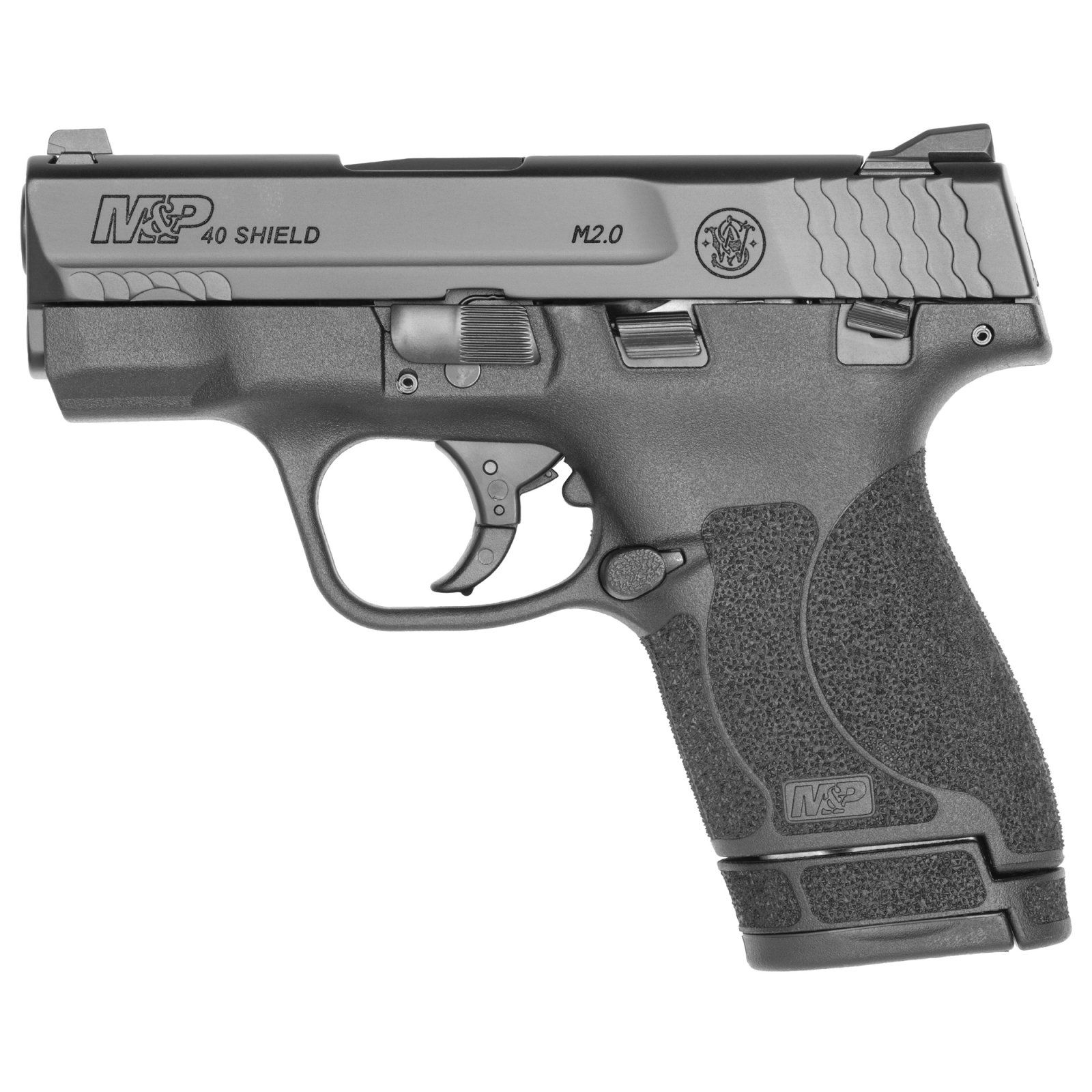 Smith & Wesson M&P 40 Shield M2.0 Handgun .40 S&W 7rd Magazine 3.1 Barrel Black with Thumb Safety - Smith & Wesson - .40 S&W