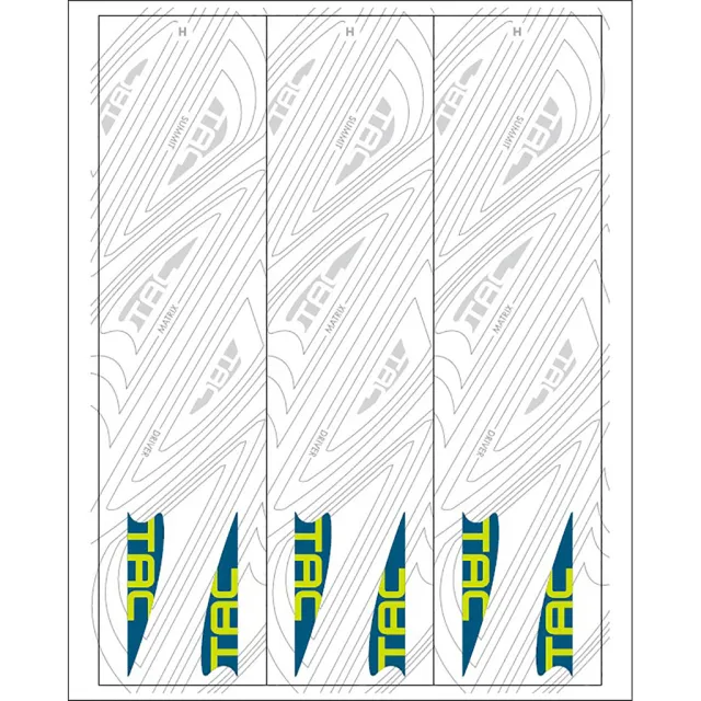 TAC Vanes Arrow Specific Wraps White Size H 5.5 13 pk. - TAC Vanes